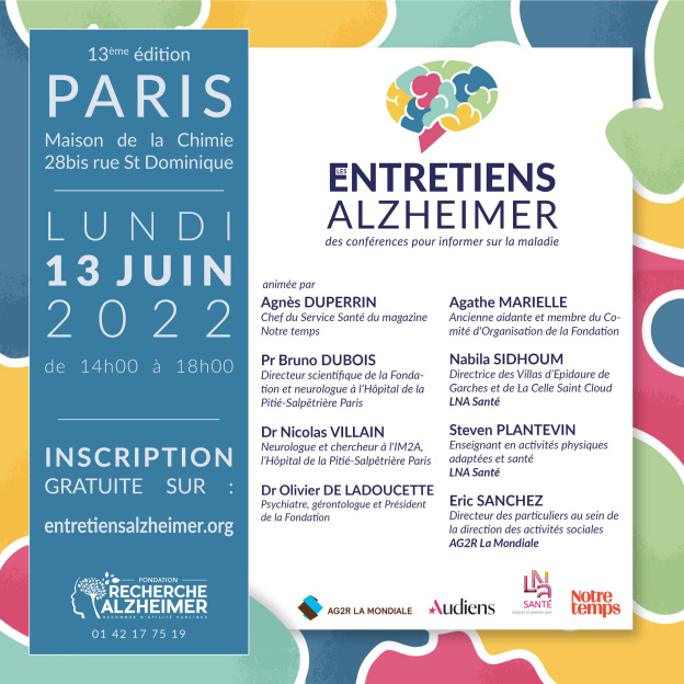 Les Entretiens Alzheimer : venez rencontrer les experts en juin 2022