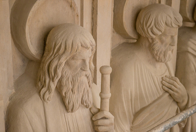 La façade de l'église Saint-Augustin refaite à neuf