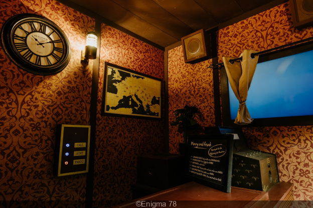 The Orient Express, the escape game inspired by the adventures of Hercule Poirot at Enigma 78