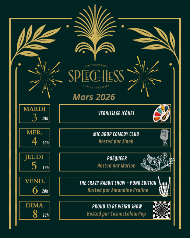 Speechless Bar : découvrez le programme du mois des soirées dans le bar queer et éthique du 11e