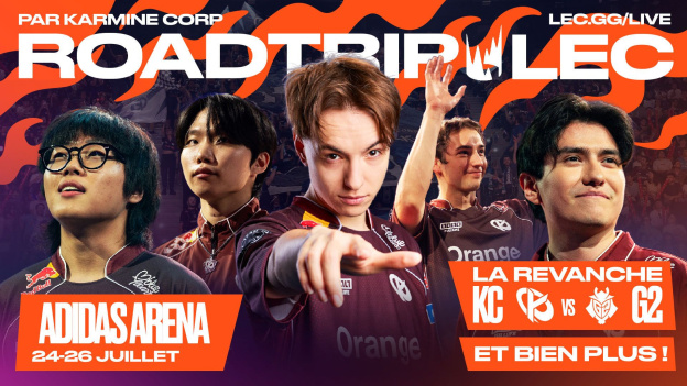 LEC Roadtrip 2026 : la Karmine Corp à l’Adidas Arena de Paris, ce qu’il faut savoir
