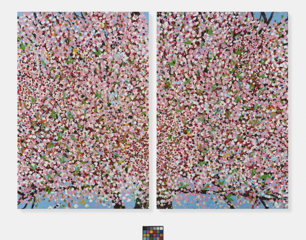 Cerisiers en fleurs, l'exposition de Damien Hirst à la Fondation Cartier