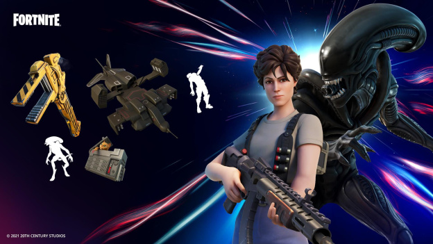 Fortnite : Alien s'invite dans le jeu avec les skins de Ripley et du Xenomorphe