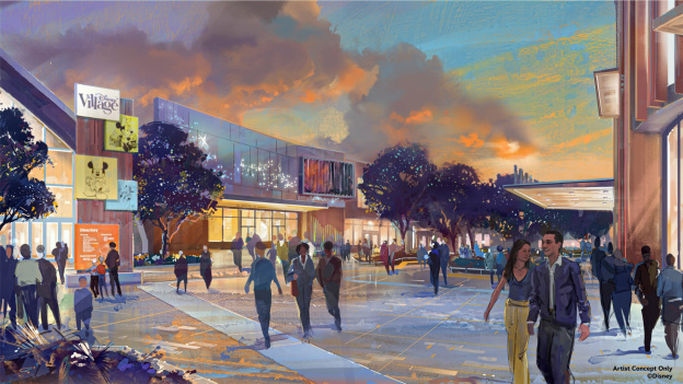 Disneyland Paris : le nouveau Disney Village se dévoile dans un concept art