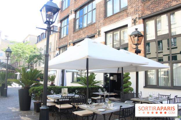 Le restaurant-terrasse des Jardins du Marais