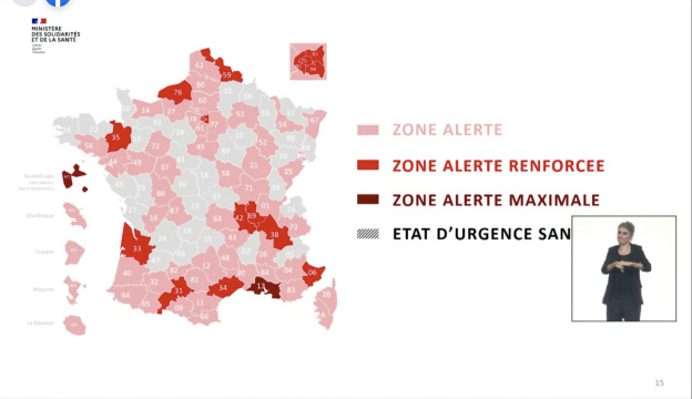 Carte de France Covid le 23 septembre : 90 départements en situation de vulnérabilité