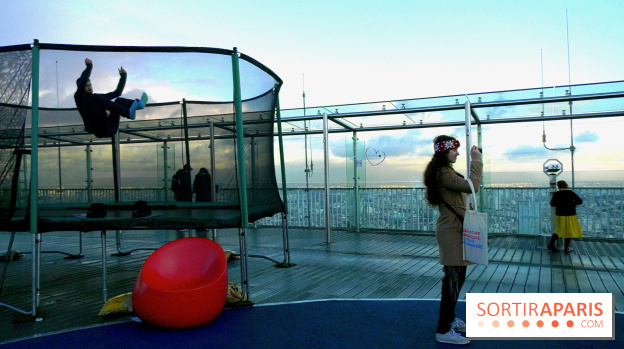 Les trampolines sur la Tour Montparnasse