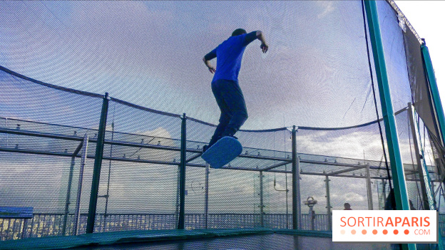 Les trampolines sur la Tour Montparnasse