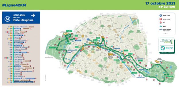 Marathon de Paris 2021 : la RATP accompagne les coureurs avec la #Ligne42km