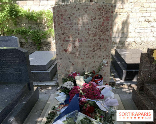 Tombe Jean-Paul Sartre Simone de Beauvoir cimetière du Montparnasse