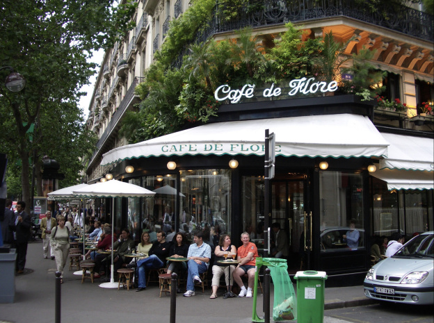 La petite histoire des grands restaurants de Paris : Le Café de Flore, littérature et élégance