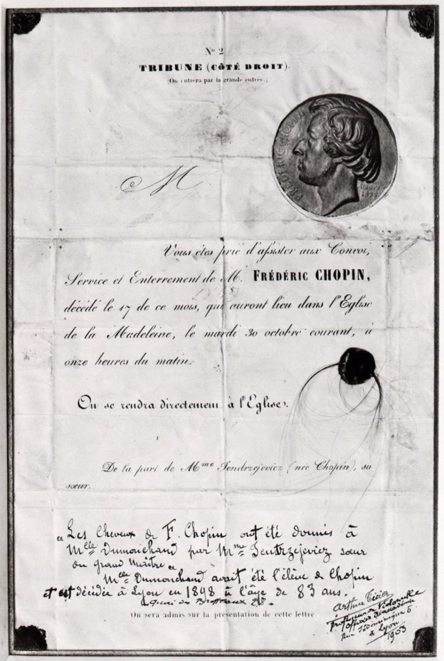 Éphéméride du 30 octobre à Paris: Paris fait ses adieux à Frédéric Chopin à l'église de la Madeleine