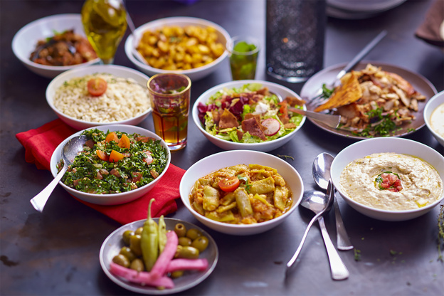 Salades et glaces estivales chez Noura