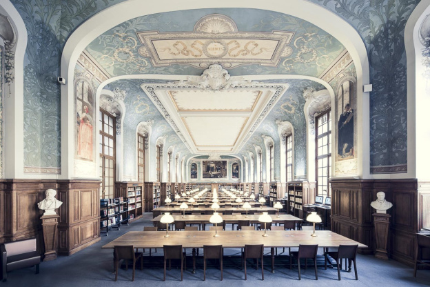 La Bibliothèque de la Sorbonne, dans le 5e arrondissement