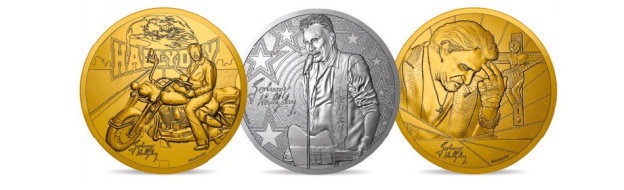 Des pièces en hommage à Johnny Hallyday à la Monnaie de Paris