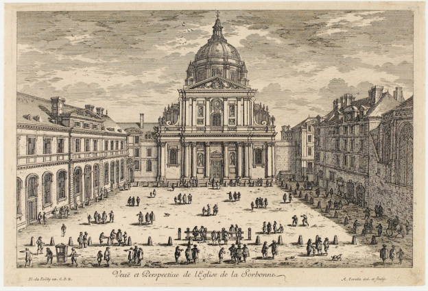 Vue et Perspective de l'Eglise de la Sorbonne