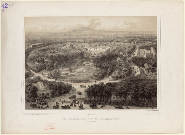 Vue générale du jardin d'acclimatation, Th. Muller