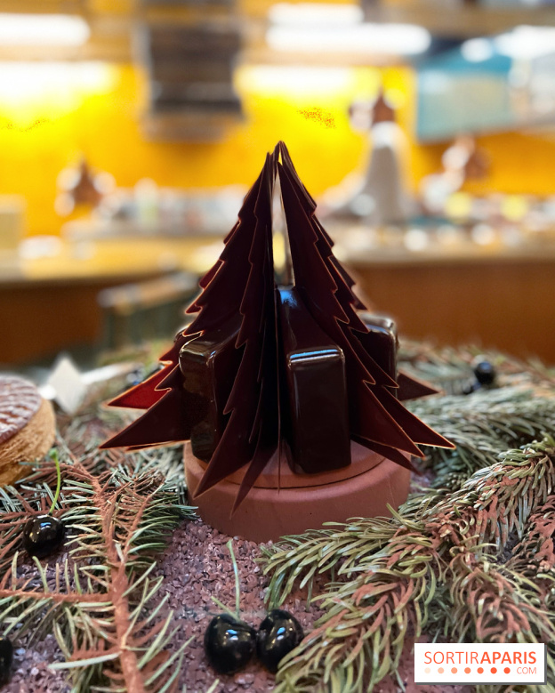 Bûche de Noel 2020 par Stephanie Le Quellec et Pierre Chirac au restaurant La Scène