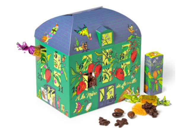 Le calendrier de l'Avent et les chocolats de Noël 2023 de la chocolaterie A la Mère de Famille