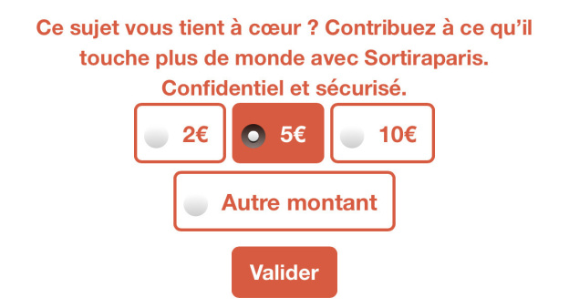 NOUVEAU ! Sortiraparis lance les articles soutenus par les lecteurs !