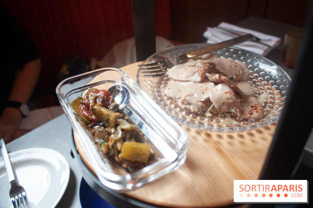 Cucina, Ducasse à la Maison de la Mutualité : caponata et vittelo tonnato