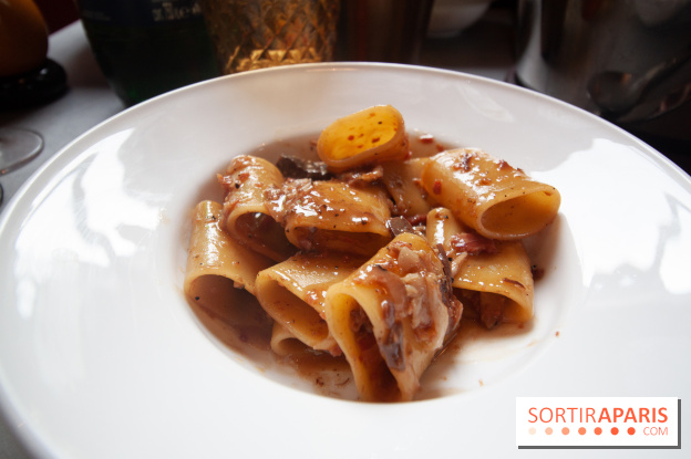 Cucina, Ducasse à la Maison de la Mutualité : paccheri à la joue de bœuf