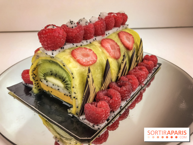 Bûche de Noël 100% fruits de la Ferme de Longchamp