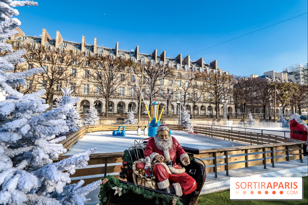 Le Marché de Noël des Tuileries à Paris, patinoire