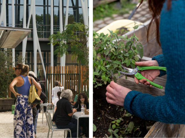 La Parcelle, jardin urbain à Aubervilliers