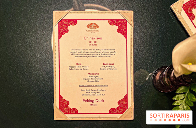 Nouvel An Chinois - Lunaire 2025 : le China-Tivo du Bar 8 au Mandarin Oriental Paris