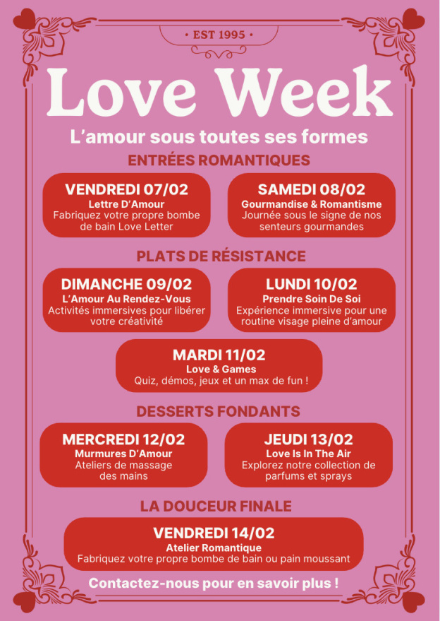 Saint Valentin ateliers LUSH