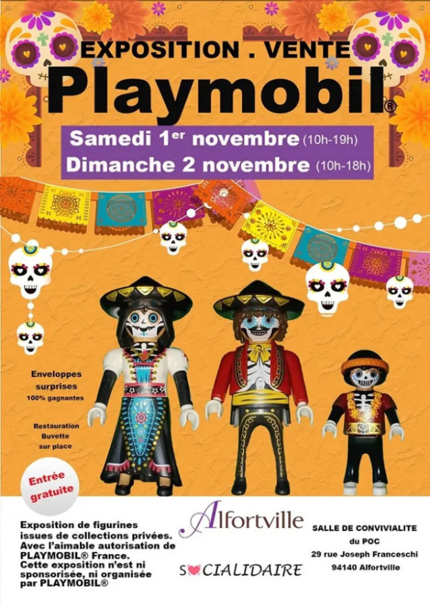 Insolite : Une exposition - vente de Playmobil de toutes sortes et à l'unité à Alfortville (94)