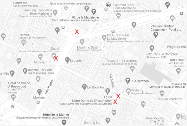 Exposition en plein air des œuvres monumentales de l'artiste Rero Faubourg Saint Honoré