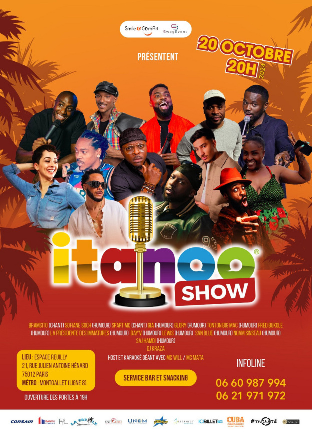 Itanoo Show 2024: Humour Chant et Karaoké à l'Espace Reuilly