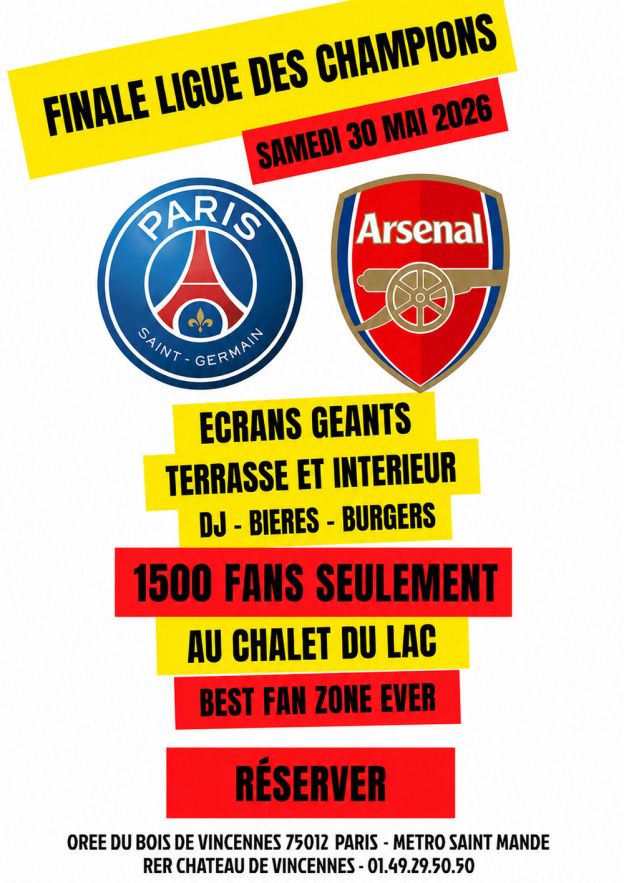 Finale PSG-Arsenal sur écrans géants et en terrasse à Paris