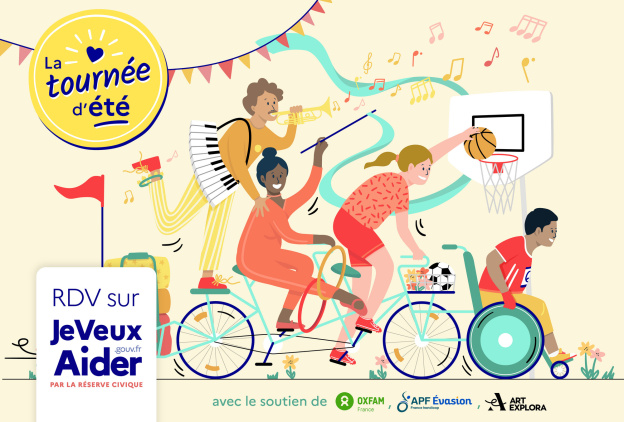 JeVeuxAider.gouv.fr lance « La tournée d’été » des actions dans toute la France pour se mobiliser autour des solidarités d’été