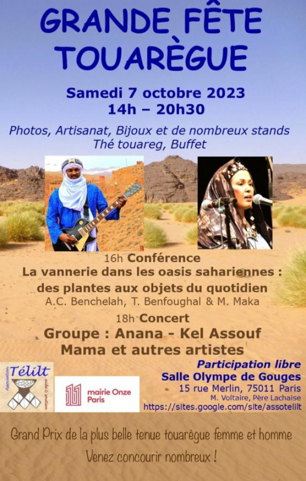 Grande Fête Touarègue, ambiance du désert dans le 11ème arrondissement de Paris