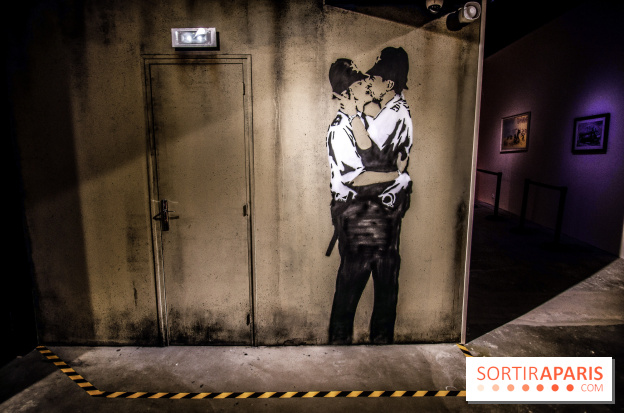 The World of Banksy : expérience immersive à l'Espace Lafayette-Drouot, les photos - Kissing Coppers