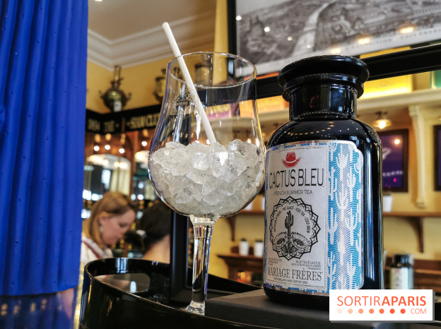 Thé glacé et éclair Cactus Bleu de Mariage Frères, les photos - flacon