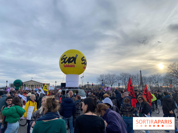 Réforme des retraites manifestation Concorde