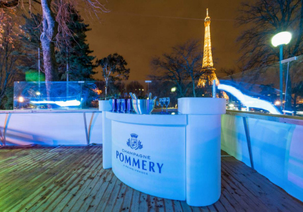 La patinoire des Jardins du Trocadéro