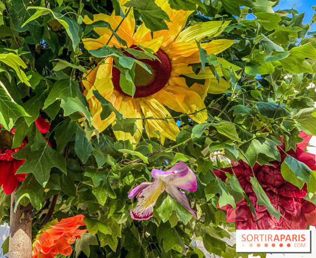 Le ciel de fleurs à Bercy Village