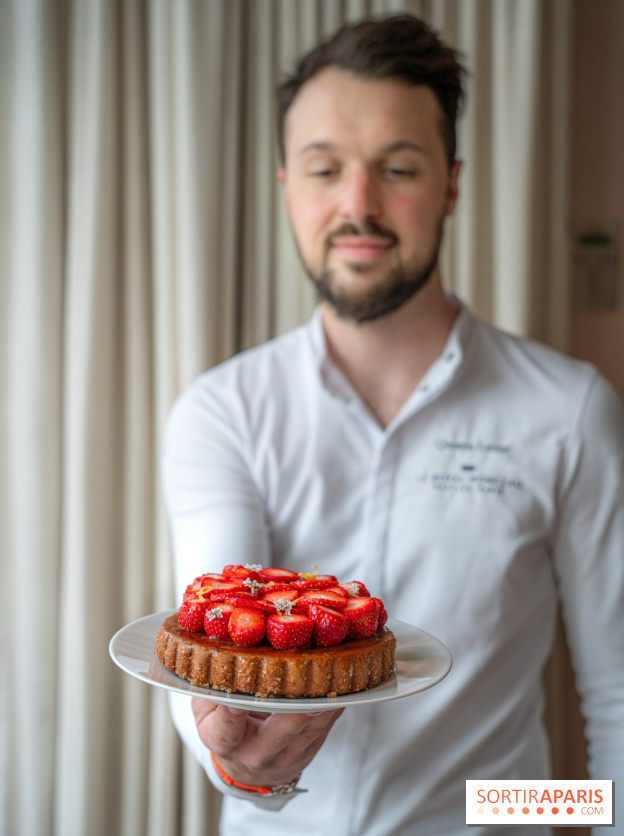 La Tarte aux fraises de Quentin Lechat au Royal Monceau