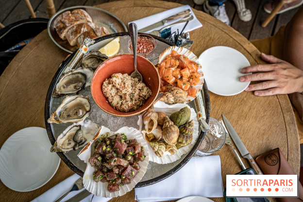 Polpo brasserie, la terrasse péniche 