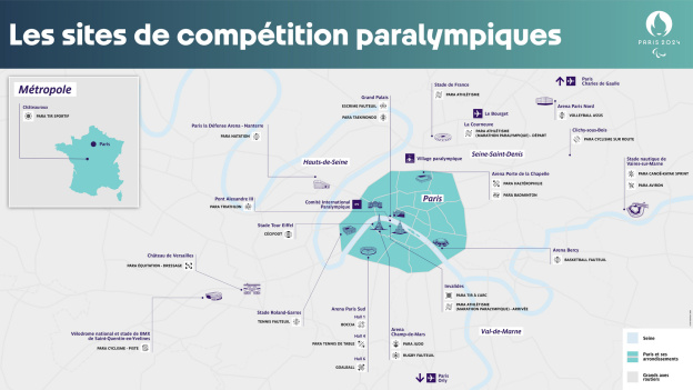 Jeux de Paris 2024 : tous les sites paralympiques à Paris et en Île-de-France