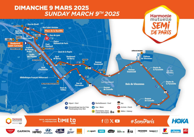 Semi de Paris 2025 : la date et le parcours du semi-marathon dans la capitale