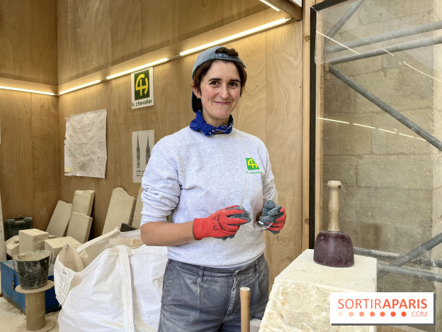 Remontage de la flèche et taille de pierre à la Basilique Saint-Denis, notre interview