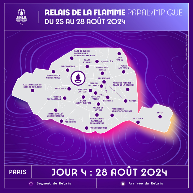 Jeux Paralympiques de Paris 2024 : découvrez le parcours du relais de la flamme en Ile-de-France