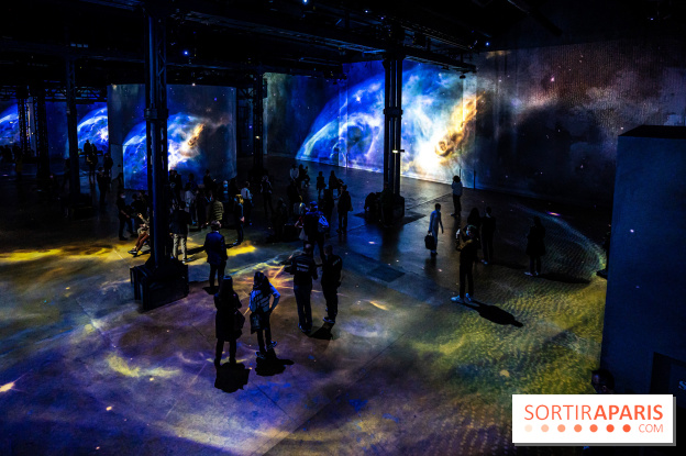 Photos : Destination Cosmos à l'Atelier des Lumières