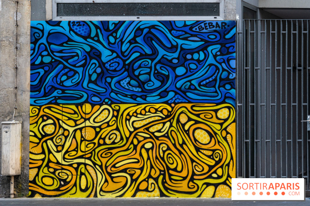 Le monde du street art se mobilise pour l'Ukraine à Paris, les photos